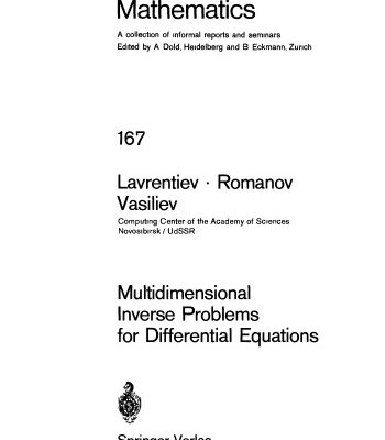 خرید و دانلود نسخه کامل کتاب Multidimensional Inverse Problems for Differential Equations