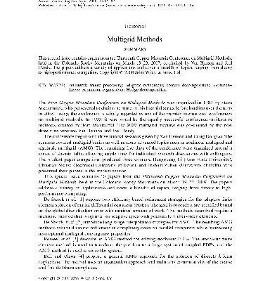 خرید و دانلود نسخه کامل کتاب Multigrid Methods