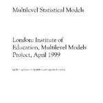 خرید و دانلود نسخه کامل کتاب Multilevel Statistical Models
