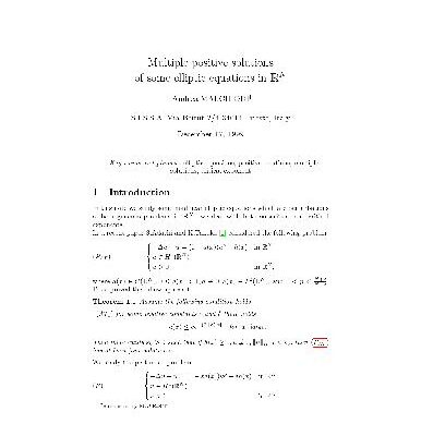 خرید و دانلود نسخه کامل کتاب Multiple positive solutions of some elliptic equations in bold R^N