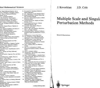 خرید و دانلود نسخه کامل کتاب Multiple Scale and Singular Perturbation Methods