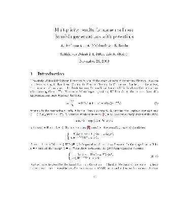 خرید و دانلود نسخه کامل کتاب Multiplicity results for some nonlinear Schrodinger equations with potentials