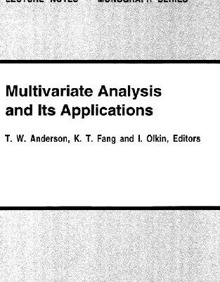 خرید و دانلود نسخه کامل کتاب Multivariate analysis and its applications