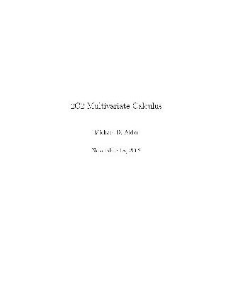 خرید و دانلود نسخه کامل کتاب Multivariate Calculus