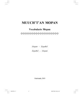 خرید و دانلود نسخه کامل کتاب MUUCH’T’AN MOPAN Vocabulario maya Mopan
