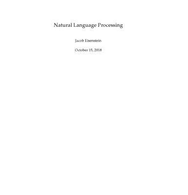 خرید و دانلود نسخه کامل کتاب Natural Language Processing