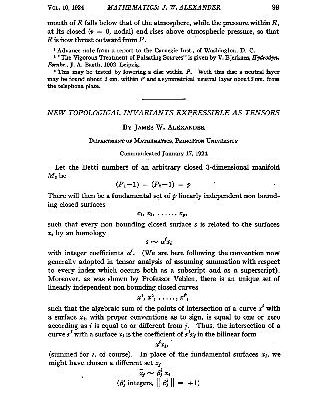 خرید و دانلود نسخه کامل کتاب New Topological Invariants Expressible as Tensors