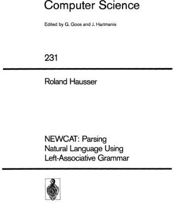 خرید و دانلود نسخه کامل کتاب NEWCAT: Parsing Natural Language Using Left-Associative Grammar