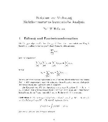خرید و دانلود نسخه کامل کتاب Nichtkommutative harmonische Analysis 001
