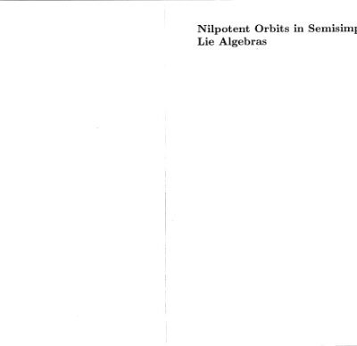 خرید و دانلود نسخه کامل کتاب Nilpotent orbits in semisimple Lie algebras