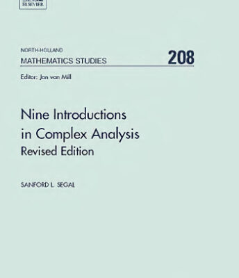 خرید و دانلود نسخه کامل کتاب Nine introductions in complex analysis, revised edition