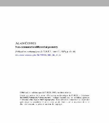 خرید و دانلود نسخه کامل کتاب Non-commutative differential geometry