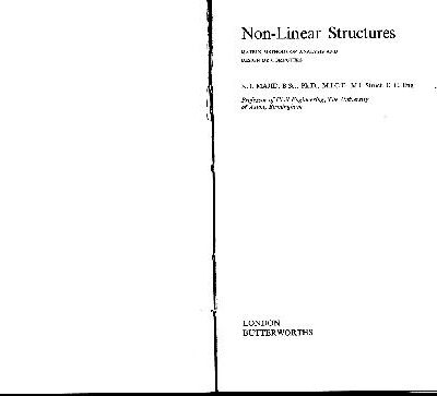 خرید و دانلود نسخه کامل کتاب Non-linear structures: matrix methods of analysis and design by computers