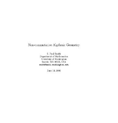 خرید و دانلود نسخه کامل کتاب Noncommutative algebraic geometry