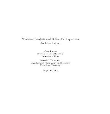 خرید و دانلود نسخه کامل کتاب Nonlinear analysis and differential equations: an introduction