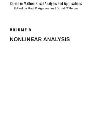 خرید و دانلود نسخه کامل کتاب Nonlinear analysis