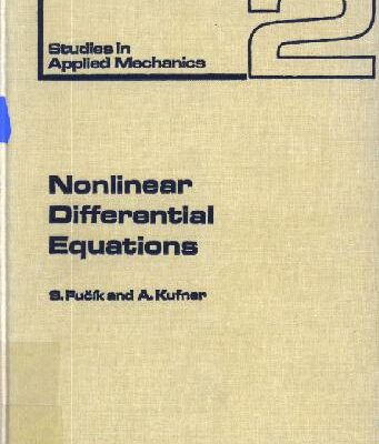 خرید و دانلود نسخه کامل کتاب Nonlinear differential equations