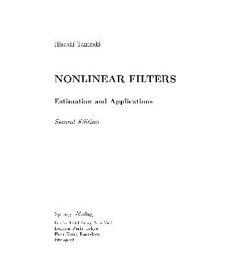 خرید و دانلود نسخه کامل کتاب Nonlinear Filters: Estimation and Applications