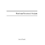 خرید و دانلود نسخه کامل کتاب Nonlinear functional analysis (lecture notes)