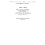 خرید و دانلود نسخه کامل کتاب Nonlinear multivariate and time series analysis by neural network methods