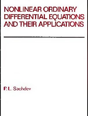 خرید و دانلود نسخه کامل کتاب Nonlinear Ordinary Differential Equations and Their Applications (Pure and Applied Mathematics)