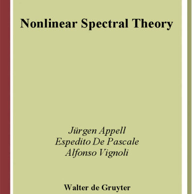 خرید و دانلود نسخه کامل کتاب Nonlinear spectral theory