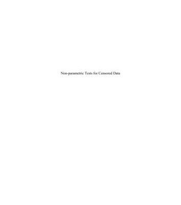 خرید و دانلود نسخه کامل کتاب Nonparametric tests for censored data
