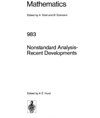 خرید و دانلود نسخه کامل کتاب Nonstandard Analysis-Recent Developments