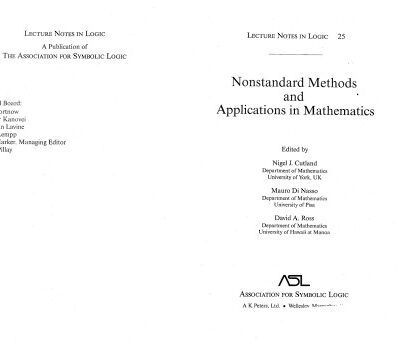 خرید و دانلود نسخه کامل کتاب Nonstandard Methods and Applications in Mathematics