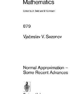 خرید و دانلود نسخه کامل کتاب Normal Approximation – Some Recent Advances