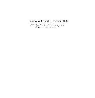 خرید و دانلود نسخه کامل کتاب Notes on first-year calculus