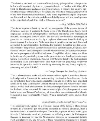 خرید و دانلود نسخه کامل کتاب Notes on Hamiltonian Dynamical Systems