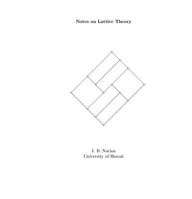 خرید و دانلود نسخه کامل کتاب Notes on Lattice Theory