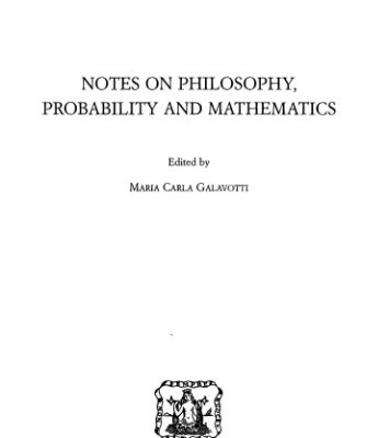 خرید و دانلود نسخه کامل کتاب Notes on Philosophy, Probability and Mathematics