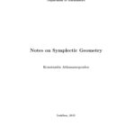 خرید و دانلود نسخه کامل کتاب Notes on symplectic geometry