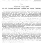 خرید و دانلود نسخه کامل کتاب Numerical Analysis 2000 : Ordinary Differential Equations and Integral Equations (Numerical Analysis 2000, V. 5)