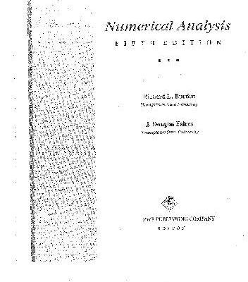 خرید و دانلود نسخه کامل کتاب Numerical Analysis