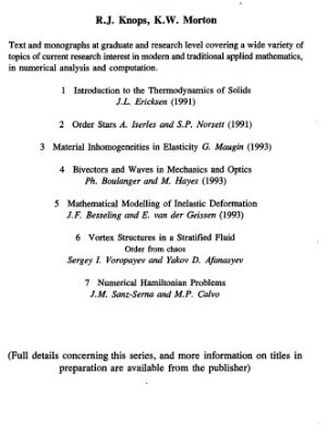 خرید و دانلود نسخه کامل کتاب Numerical Hamiltonian Problems (Applied Mathematics and Mathematical Computation, No 7)