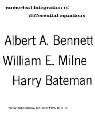 خرید و دانلود نسخه کامل کتاب Numerical Integration of Differential Equations