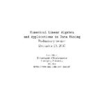 خرید و دانلود نسخه کامل کتاب Numerical Linear Algebra and Applications in Data Mining
