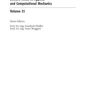 خرید و دانلود نسخه کامل کتاب Numerical Methods for Nonsmooth Dynamical Systems: Applications in Mechanics and Electronics (Lecture Notes in Applied and Computational Mechanics)
