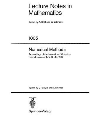 خرید و دانلود نسخه کامل کتاب Numerical methods: proceedings of the international workshop held at Caracas, June 14-18, 1982