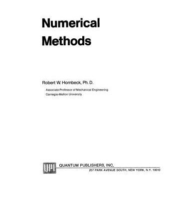 خرید و دانلود نسخه کامل کتاب Numerical Methods