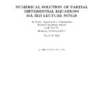 خرید و دانلود نسخه کامل کتاب Numerical solution of partial differential equations (MA3243)