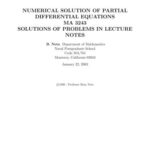 خرید و دانلود نسخه کامل کتاب Numerical Solution of Partial Differential Equations: Solutions of Problems in Lecture Notes