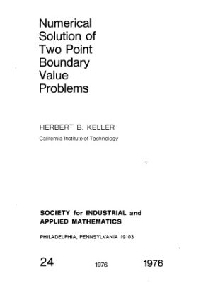 خرید و دانلود نسخه کامل کتاب Numerical solution of two point boundary value problems