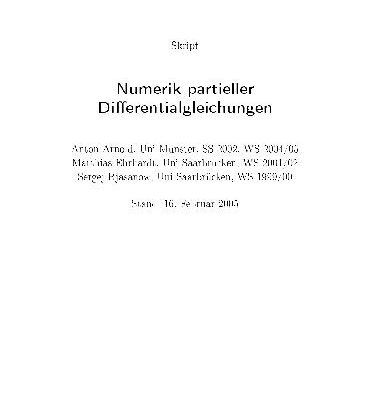 خرید و دانلود نسخه کامل کتاب Numerik partieller Differentialgleichungen