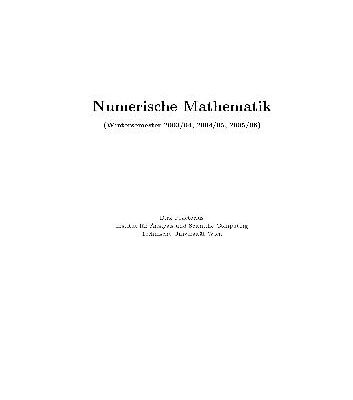 خرید و دانلود نسخه کامل کتاب Numerische Mathematik 004