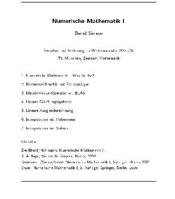 خرید و دانلود نسخه کامل کتاب Numerische Mathematik I 002