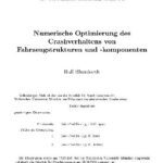 خرید و دانلود نسخه کامل کتاب Numerische Optimierung des Crashverhaltens von Fahrzeugstrukturen und -komponenten